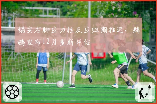 锡安右脚应力性反应归期推迟，鹈鹕宣布12月重新评估